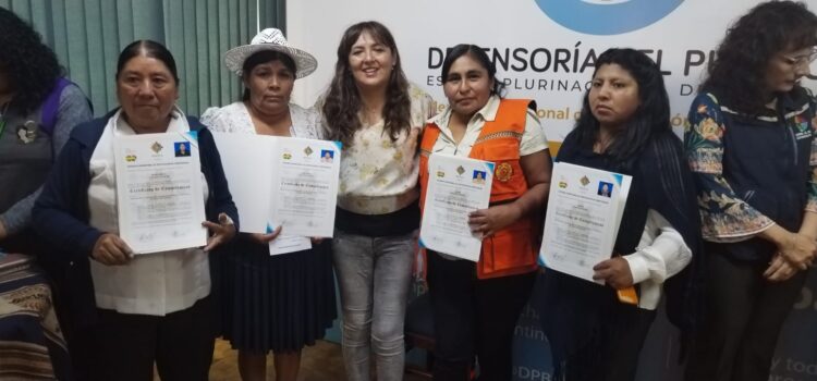 Entrega de certificación
